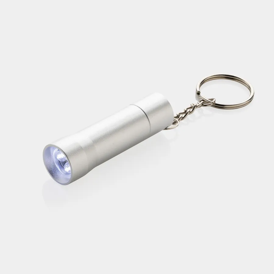 Porte-clés lampe torche Flash en aluminium recyclé